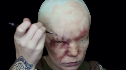 The Seer from Vikings recreated in chilling Halloween style