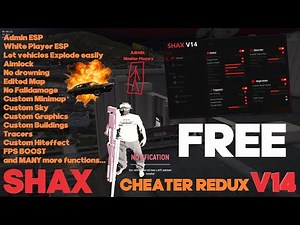 (FREE) SHAX CHEATER REDUX V14 | Admin ESP & MORE! | RageMP & AltV & FiveM (GTAV) | feat. SHAXSELLING