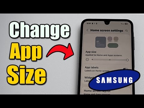How to Change the App Icon Size on Screen for Samsung Phone (Easy Method)