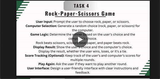 #python #tkinter #gamedevelopment #codsoft | Pranjal Karande