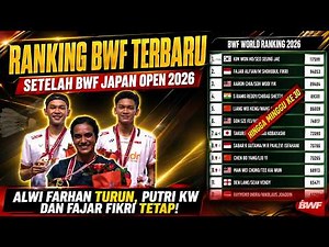 LATEST BWF Rankings After Japan Open 2026: Alwi Drops, Fajar/Fikri Stay Put | All Sectors Ranked