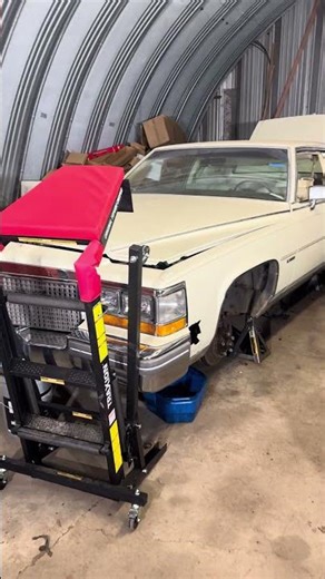 The Hood Goes Back On The Cadillac Fleetwood #resto #classiccars #satisfying