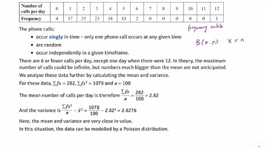 爱德思Alevel 统计学 S2 chapter 2 泊松分布 Poisson distribution