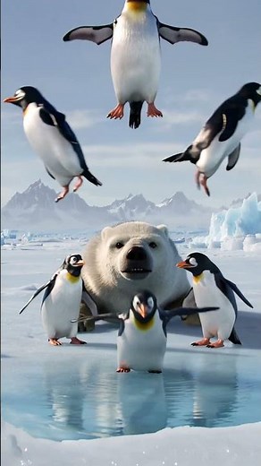 Strike! Polar Bear’s Penguin Bowling Game!