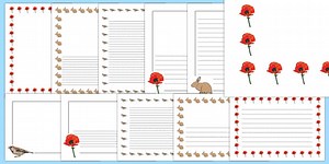 Poppy Story Page Border Pack