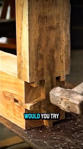 How to Build Without Nails? Sashimono Magic ✨🪵 #sashimono #woodworking #japan #ytshorts