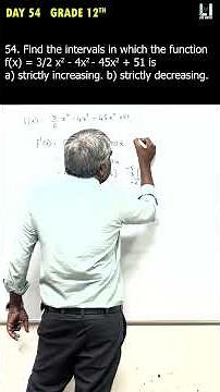 Day 54 - Grade 12th | Applications of derivatives #12thmaths #applicationofderivatives