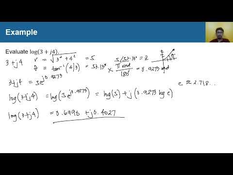 Logarithmic Functions of Complex Numbers - Advanced Engineering Mathematics
