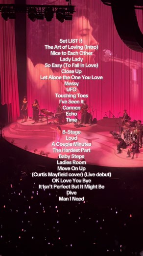 Olivia Dean The Art of Loving Setlist OVO Hydro