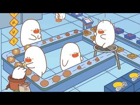 Working on the mooncake production line is so much fun!