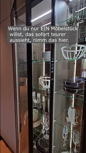 Our Air glass display cabinets ✨️#nobilia #glassdisplaycabinet #furnitureideas #viral
