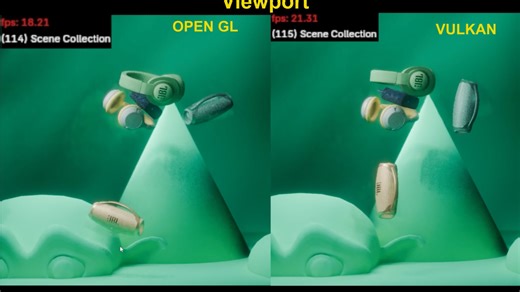 Blender Vulkan对比OpenGL