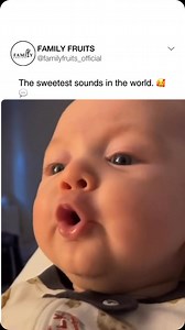 There’s nothing quite like the sound of a baby cooing. It’s a soft, sweet melody that melts hearts and reminds us of the simple joys of life. As they begin to explore their voices, every coo feels like a tiny milestone in their journey of communication.❤️ What’s the sweetest sound your baby makes? Share your favorite baby moments with us! 💬👇 #babysounds #cooing #babybliss 📽️:moonycare.app | Family Fruits