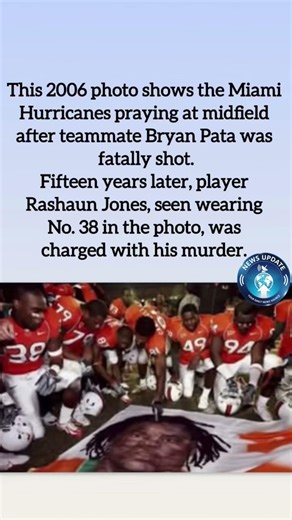 Rashaun Jones, seen wearing No. 38 in the photo, was charged with his murder.