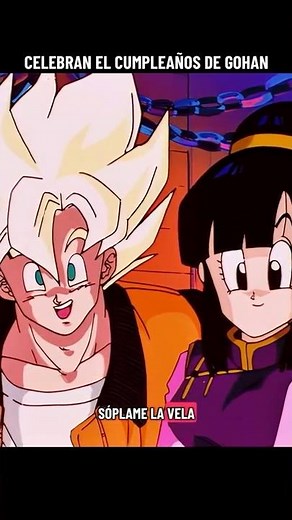 Gohan celebrates his birthday before the Cell Games #dragonballz #dragonballsuper #dragonball #goku