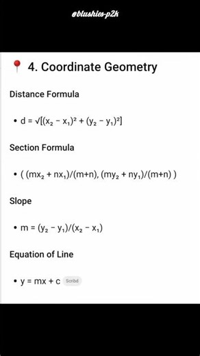 Maths formula sheet for ICSE class 10 2027 #exam #study #aesthetic #crackboards #icse #books