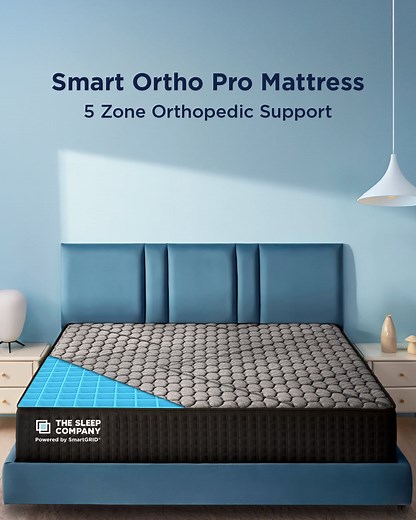 Buy Smart Ortho Pro Mattress With 5 Zone Orthopedic Support -45% Off