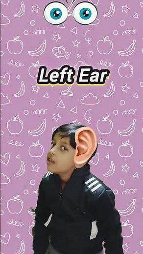 Learn Face Parts For Kids Nose Eyes Mouth Hair 👃 👂 | Learn with cartoon animation