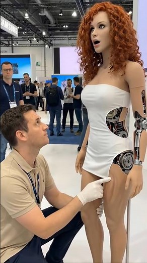 Testing the Latest Girlfriend Robot: My Eye-Opening Expo Experience #robot #cosplay #model #redhead