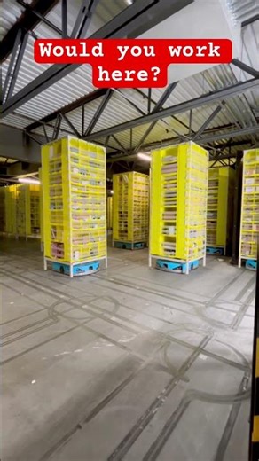 Inside Amazon’s robot warehouse #amazon #dayinthelife #work