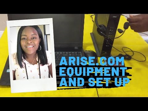 Arise.com | Equipment you need and How to Set it Up