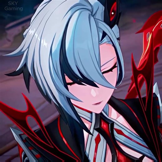 Arlecchino, also known by her codename “The Knave,” is a playable Pyro character in Genshin Impact.