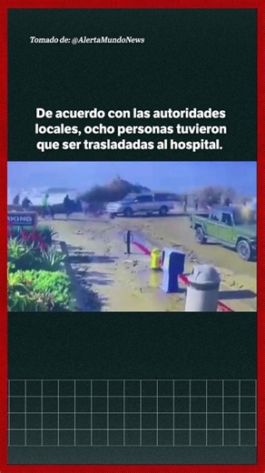 Ola gigantesca, que chocó contra un muro, dejó ocho heridos en California