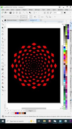 30 Sec Pattern Design #coreldraw