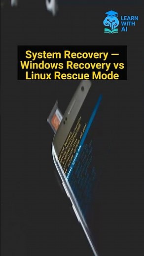 System Recovery — Windows Recovery vs Linux Rescue Mode