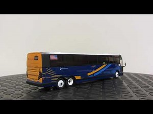 New York City MTA Route SIM3 Prevost X3-45 in 1/87 Scale Diecast Model