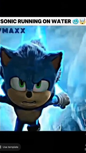 Sonic running on water 🤯🥶 | Sonic the hedgehog | sonic 2 | Matushka ultra funk #sonic #short