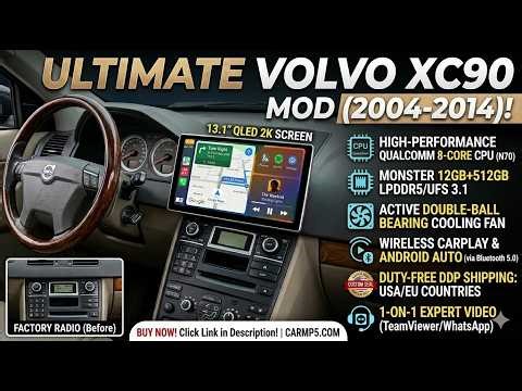 Volvo XC90 Radio Upgrade (2004-2014): Massive 13.1" Android Screen!