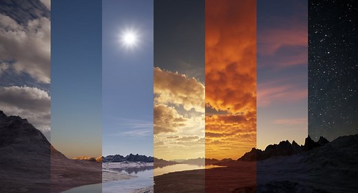 Corona Sky with procedural clouds - 7 different setups (Cinema 4D   Corona)