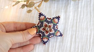 Diagramme étoile 3D Miyuki en Peyote Circulaire