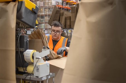 ‘It’s like one big family’: Doncaster young people gain skills to succeed through Amazon supported internship