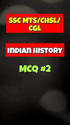 SSC MCQ 2026 Can You Solve This History Question #2 #dailyquiz #sscmcq