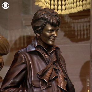 1.4M views · 16K reactions | A statue honoring Amelia Earhart – the first woman to fly across the Atlantic Ocean – has been unveiled at the U.S. Capitol. It's now the 11th statue of a woman out of 100 total statues in the National Statuary Hall. | CBS News | Facebook