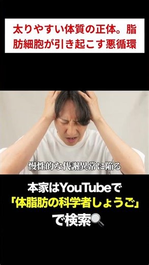 太る悪循環の科学的理由 #ダイエット #体脂肪 #ボディメイク #痩せる #脂肪細胞
