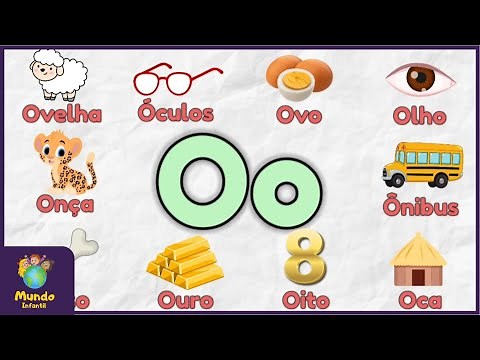 Alfabeto para Crianças | Aprenda as primeiras palavras com a LETRA Oo | O Ovelha | O de Ovo
