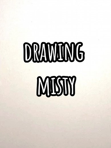 Dibujo de Misty de Pokémon con lápiz