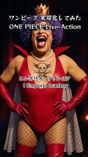 【実写化】ONE PIECE イワンコフ | ONE PIECE Emporio Ivankov #LiveAction #AI生成 #実写化