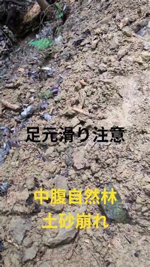 土砂崩れございます！