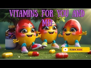 Vitamins for Kids – Fun Educational Song About Vitamin A, B, C, D, E | Healthy Food Cartoon