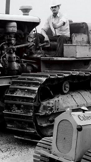 Recolored Vintage Caterpillar Equipment Photos