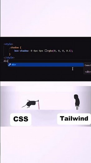 CSS Vs Tailwind #coding #html #css #webdesign #programming #frontend #python #javascript