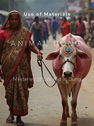 Unorthodox Materials: Dung | Seed Gallery Explore an inventory of the allegoric use of unconventional materials employed by Nya'. The artist’s use of animal dung is rooted in his primary years of growing up in the hinterland. This residue of plant matter that would have passed through the animal's gut resulting in fecal matter rich in minerals was essentially used as fertilizer. However, it also has a variety of purposes, and as a young boy, the contemporary artist saw how cow dung was used to c