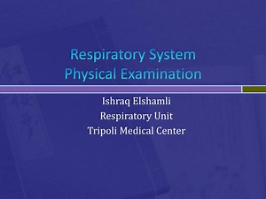 Respiratory System Physical Examination - SlideServe