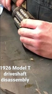 Restoring the 1926 Ford Model T driveshaft.