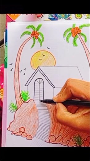 Realistic House Drawing Video]#drawing #art #easydrawing #house #viralshorts #viral#howtodraw