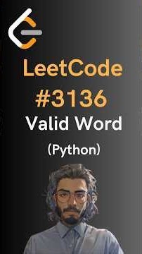 LeetCode#3136 Valid Word - Python